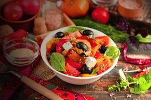 Салат из запеченных перцев