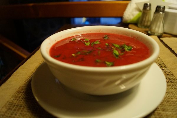 Суп из запеченых томатов