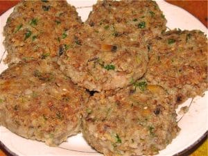 Гречневые котлеты с грибами